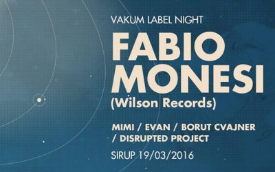 VAKUM LABEL NIGHT W/ Fabio Monesi