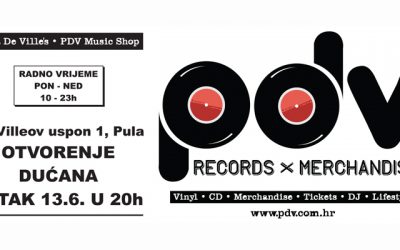 Otvorenje Dina De Ville’s / PDV Music Shop-a u Puli